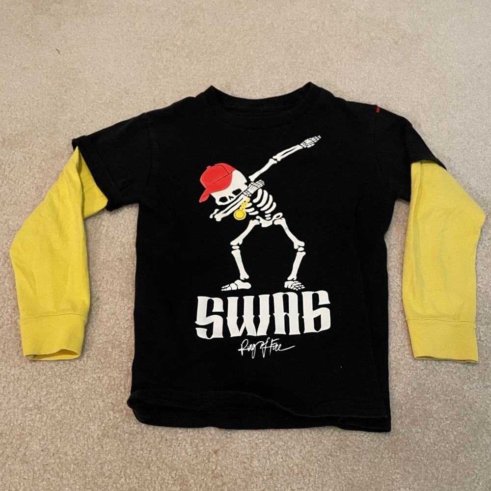 Ring of Fire Black and Yellow Long Sleeve Tee